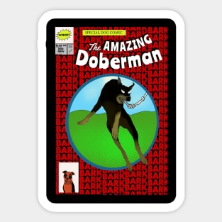 The Amazing Doberman 300 Sticker